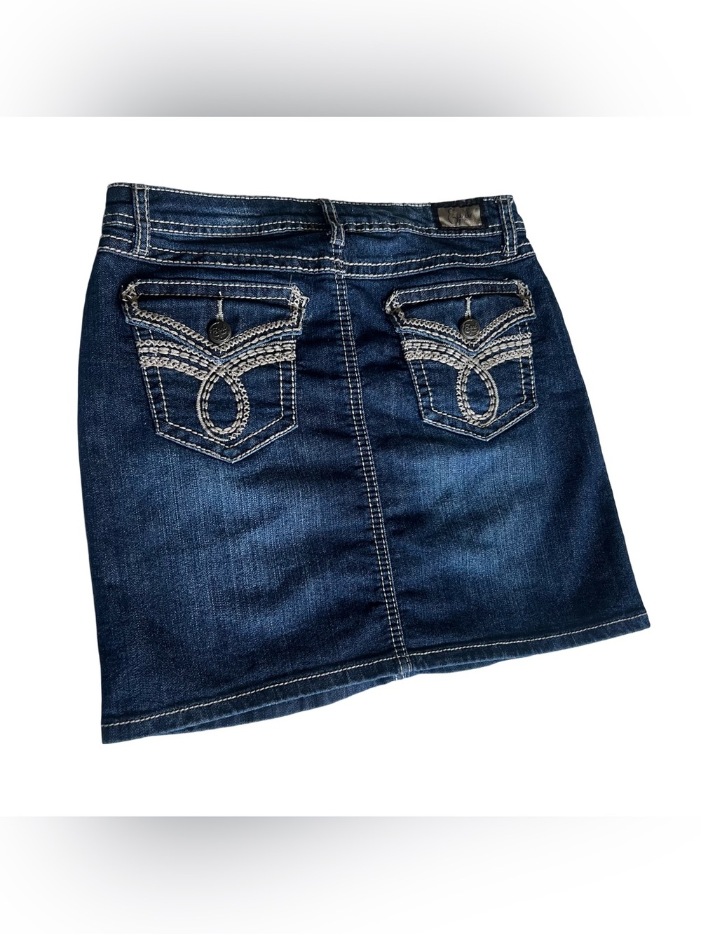 2000s Earl Jean Women’s Dark Blue Denim Mini Skirt - Size 4